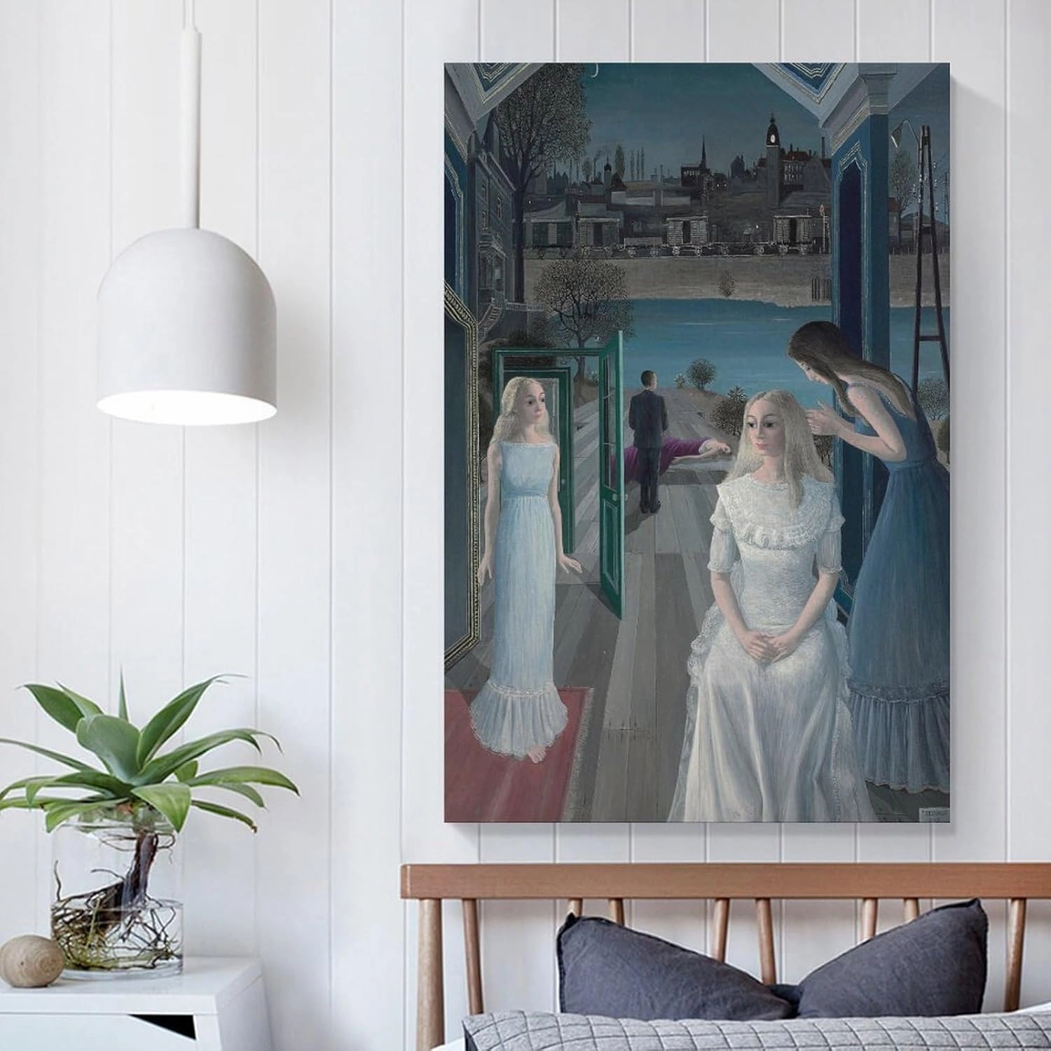 GHUYTKN PAUL DELVAUX Le Sacrifice D'Iphigénie High-Definition Spray-Painted Oil Paintings for Versatile Decor - Home & Commercial Canvas Painting Poster Wall Art Decorative Picture Prints Modern Decor