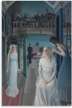 GHUYTKN PAUL DELVAUX Le Sacrifice D'Iphigénie High-Definition Spray-Painted Oil Paintings for Versatile Decor - Home & Commercial Canvas Painting Poster Wall Art Decorative Picture Prints Modern Decor