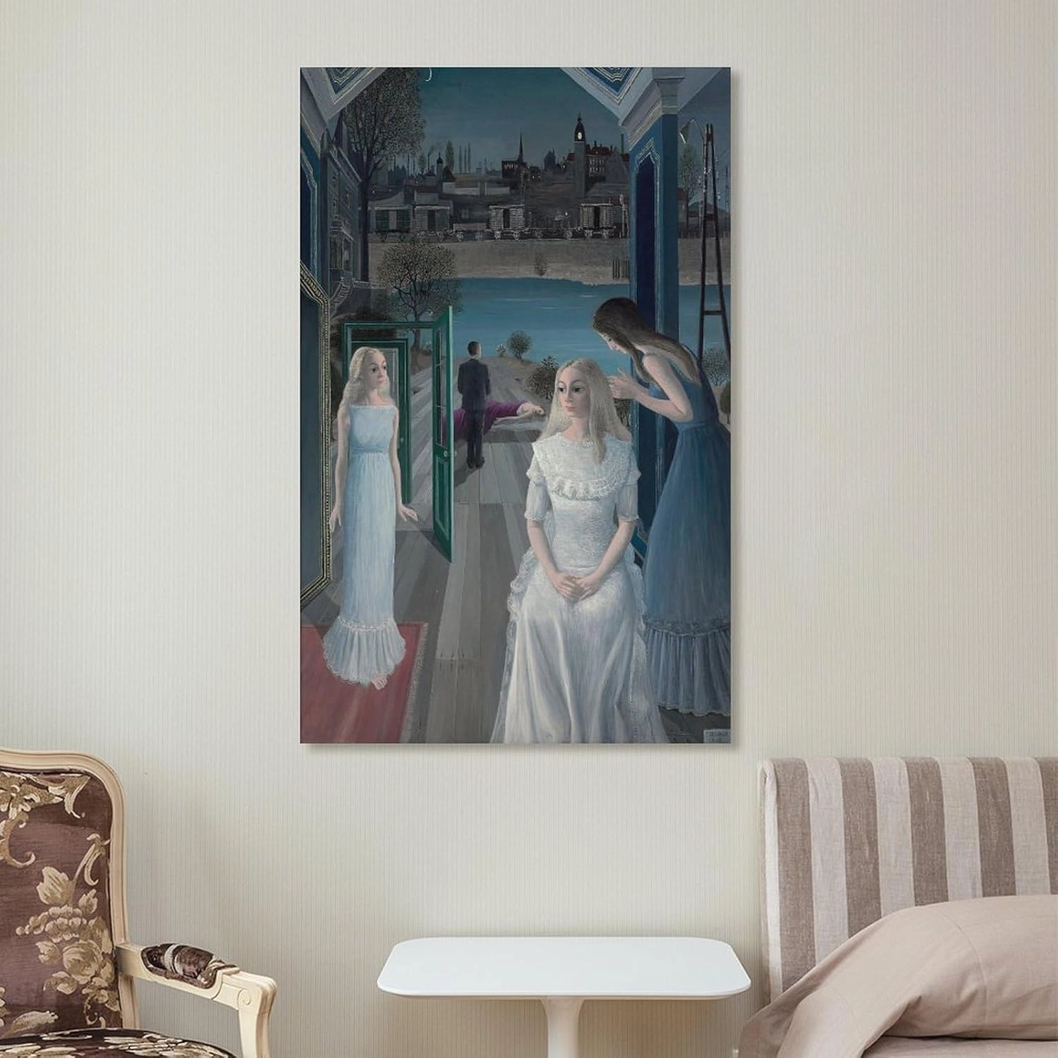 GHUYTKN PAUL DELVAUX Le Sacrifice D'Iphigénie High-Definition Spray-Painted Oil Paintings for Versatile Decor - Home & Commercial Canvas Painting Poster Wall Art Decorative Picture Prints Modern Decor