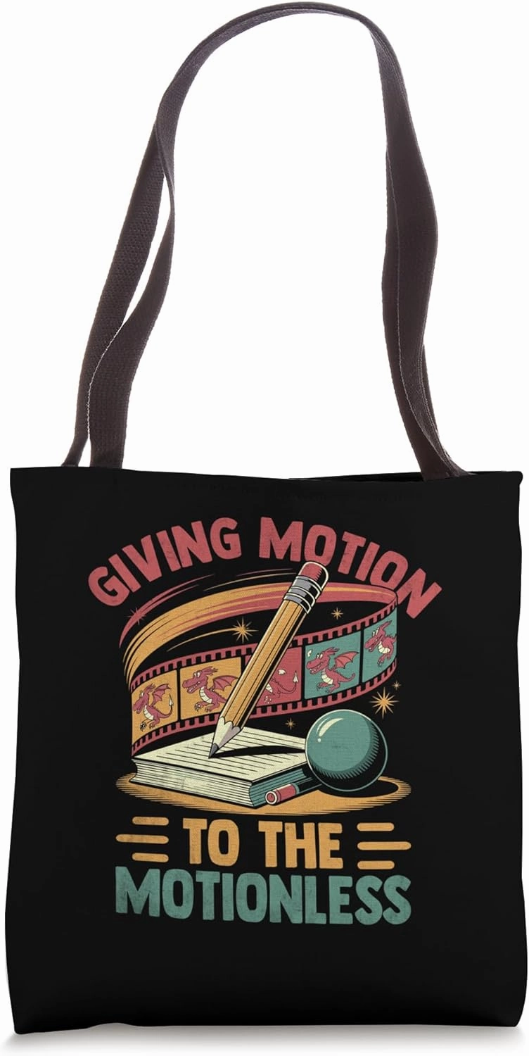 Giving Motion To The Motionless Animation Sketch Animate Tote Bag