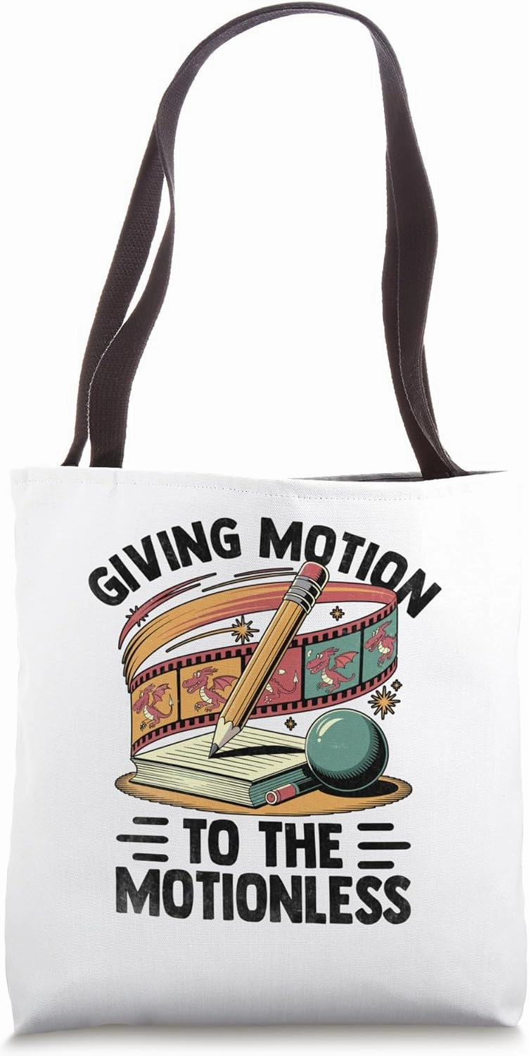 Giving Motion To The Motionless Animation Sketch Animate Tote Bag