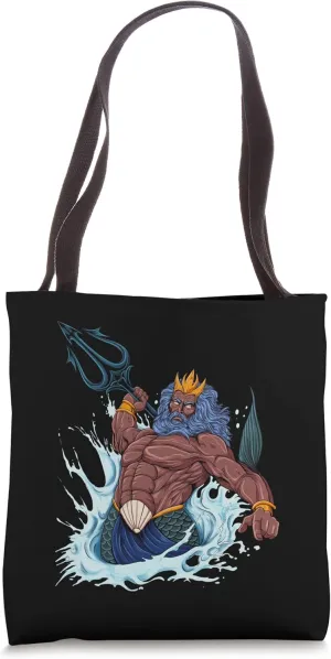 God of Greek mythology - Neptune Poseidon Tote Bag