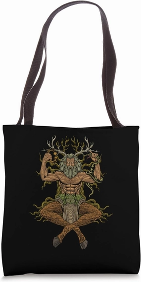 God of Celtic mythology - Cernunnos Tote Bag