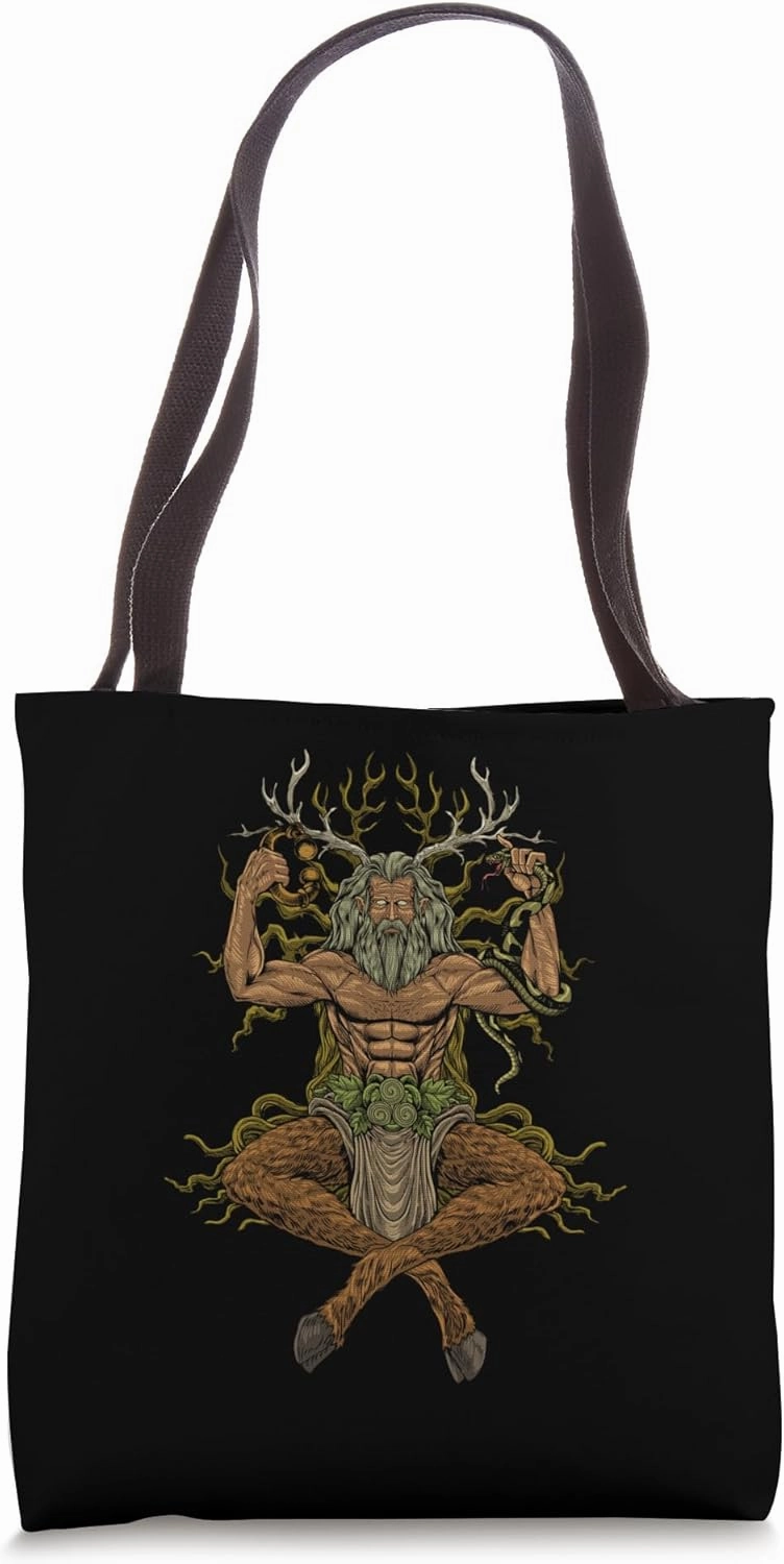 God of Celtic mythology - Cernunnos Tote Bag