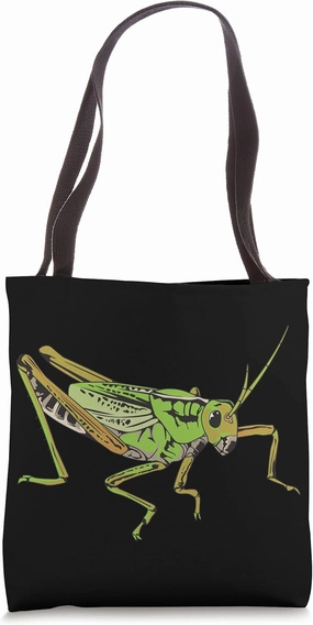 Grasshopper Art Design Illustration Locust Grasshopper Tote Bag