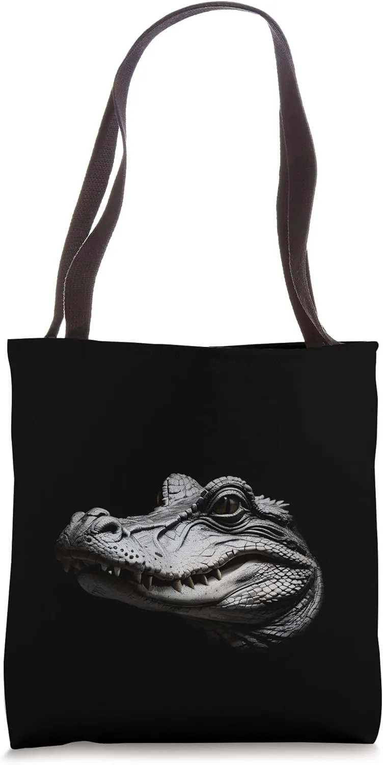 Great Florida Alligator Drawing Wetland Freshwater Reptile Tote Bag