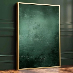Green And Black Abstract Wall Art Canvas Dark Green Abstract Sage Green Picture Large Green Paintings Dark Emerald Green Pictures Minimalist Modern Abstract Painting Nordic Decor 16x24inch No Frame