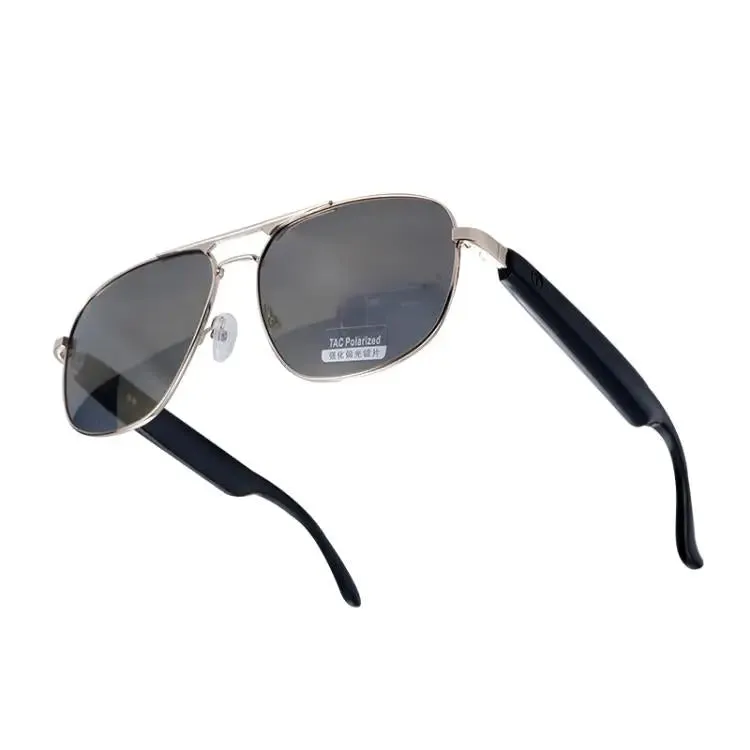 GS02 Smart Glasses, Support Voice Assistant / Bluetooth Call / Remote Control Photography(Silver)