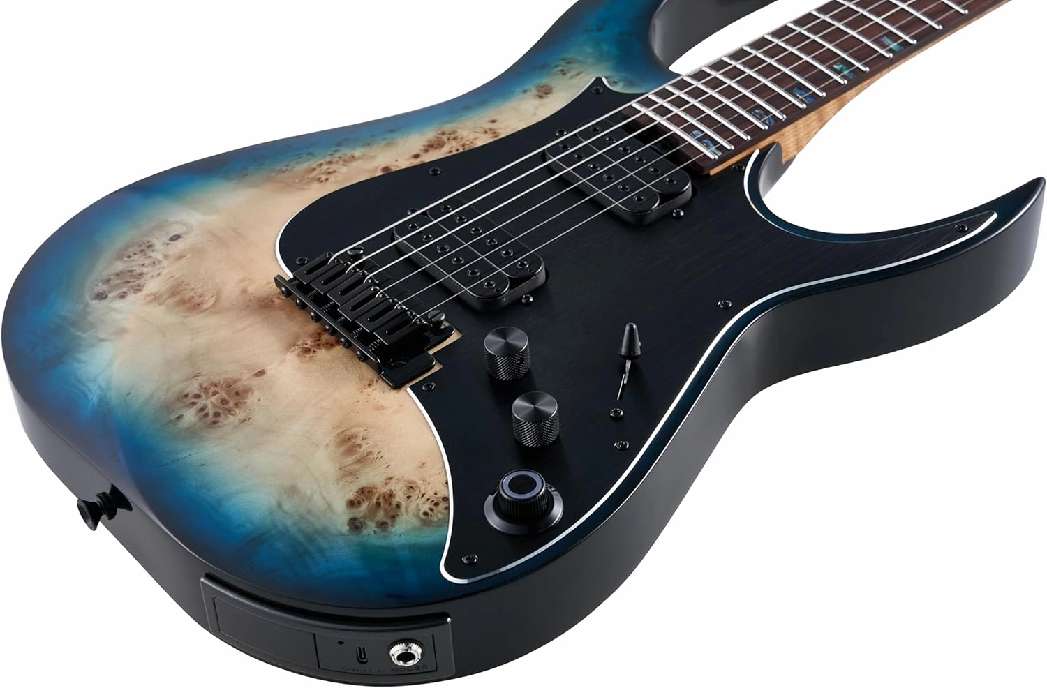 GTRS M810 Smart Electric Guitar with Effect Intelligent System, Practice Guitar Kit Humbucking Pickups, 2 Point Bridge Right Hand for Beginner, Performance, Blue Burst