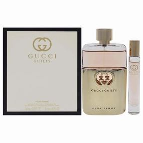 Gucci Gucci Guilty Pour Femme 3oz EDP Spray, 0.25oz EDP Rollerball Women 2 Pc Gift Set