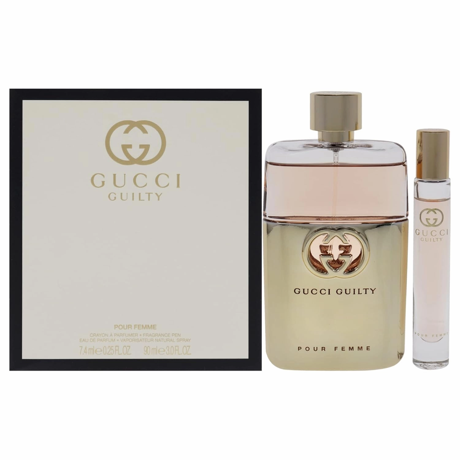 Gucci Gucci Guilty Pour Femme 3oz EDP Spray, 0.25oz EDP Rollerball Women 2 Pc Gift Set