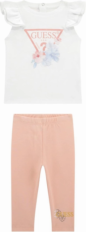 GUESS baby-girls Eco Short Sleeve T-shirt and Legging Set