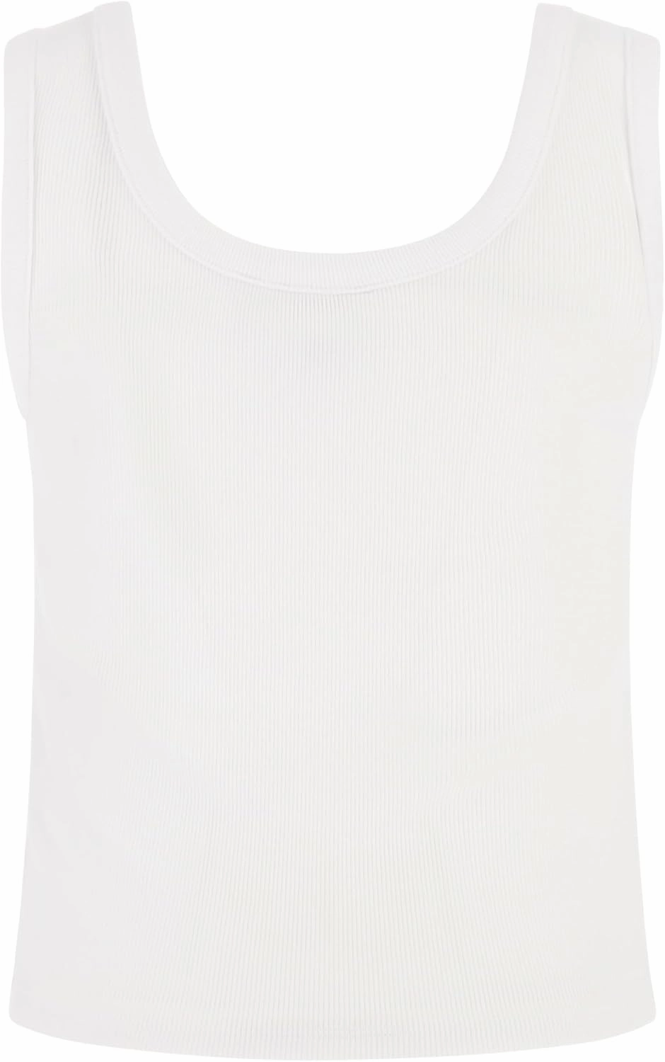 GUESS Women's Eco Sleeveless Triangle Bling Rib Tank