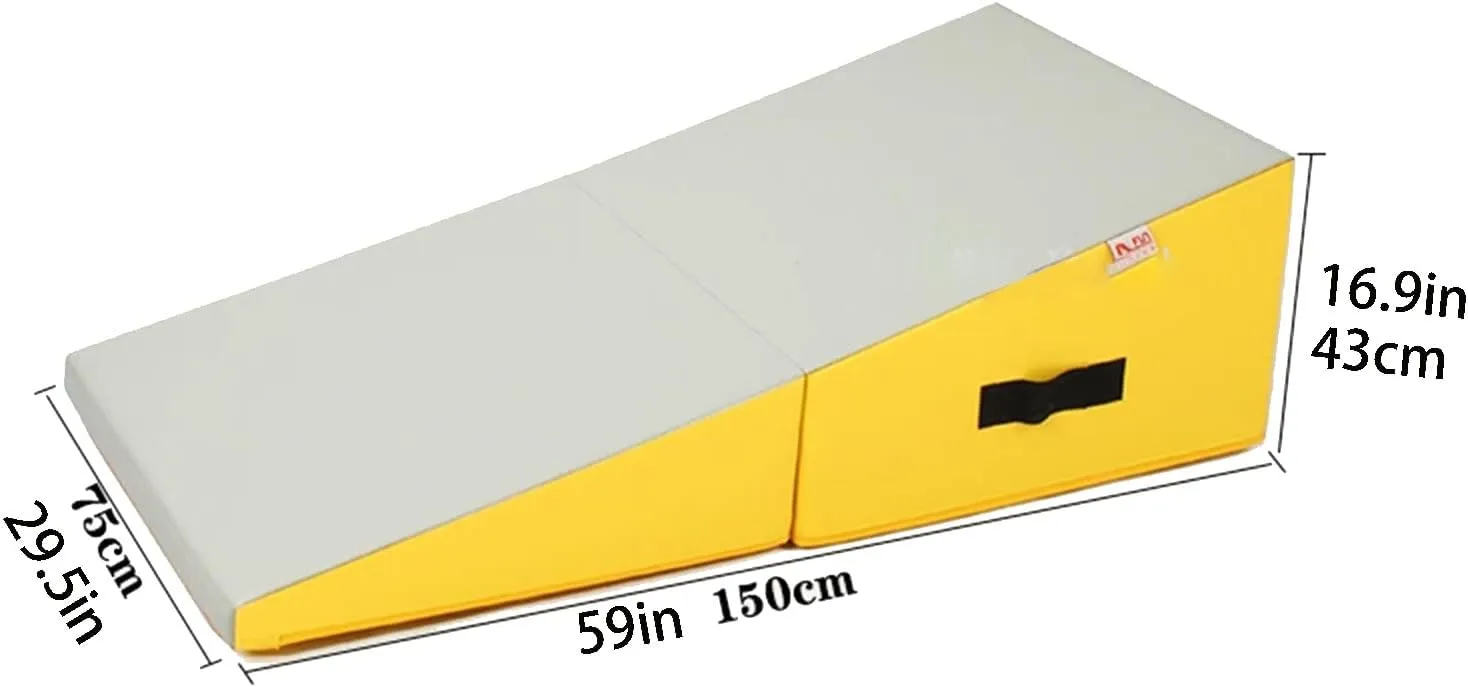 Gymnastics Incline Mat, Folding Gymnastics Wedge With Carrying Handle For Gymnastics, Martial Arts, Cheerleading, Dance Yoga Stretching Training Ex