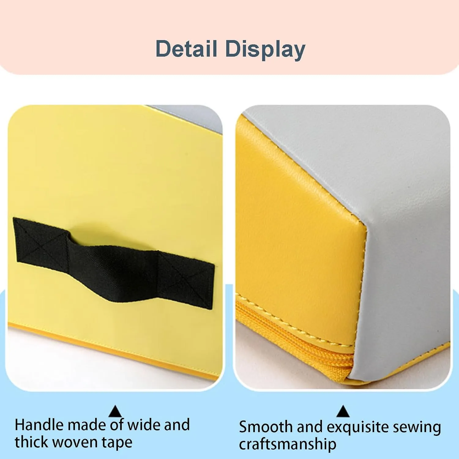 Gymnastics Incline Mat, Folding Gymnastics Wedge With Carrying Handle For Gymnastics, Martial Arts, Cheerleading, Dance Yoga Stretching Training Ex