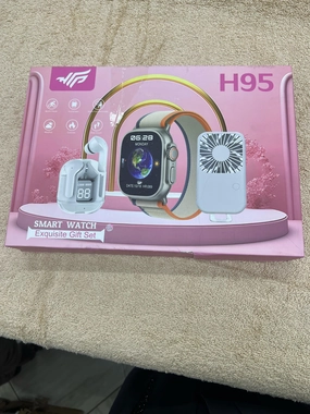 H95 Smartwatch Exquisite Gift Set with Wireless Earbuds & Mini Fan