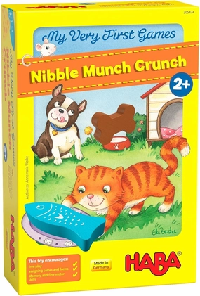 HABA My Very First Games: A Memory & Matching Game for Toddlers Ages 2 , Nibble Nibble Munch Crunch, Preschool Learning Activities, Made in Germany