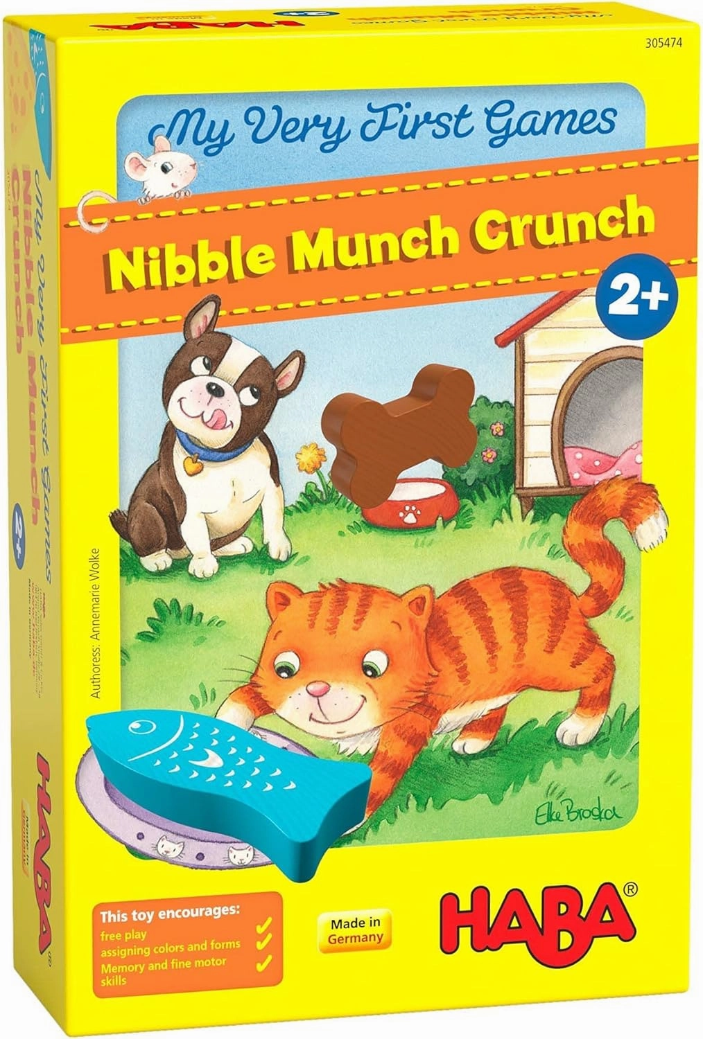 HABA My Very First Games: A Memory & Matching Game for Toddlers Ages 2 , Nibble Nibble Munch Crunch, Preschool Learning Activities, Made in Germany