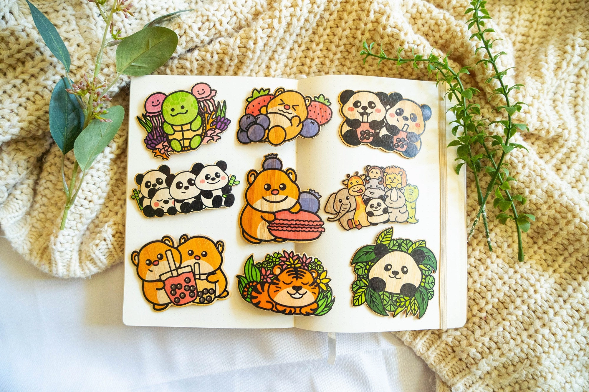 Hamster and Boba Bamboo Sticker