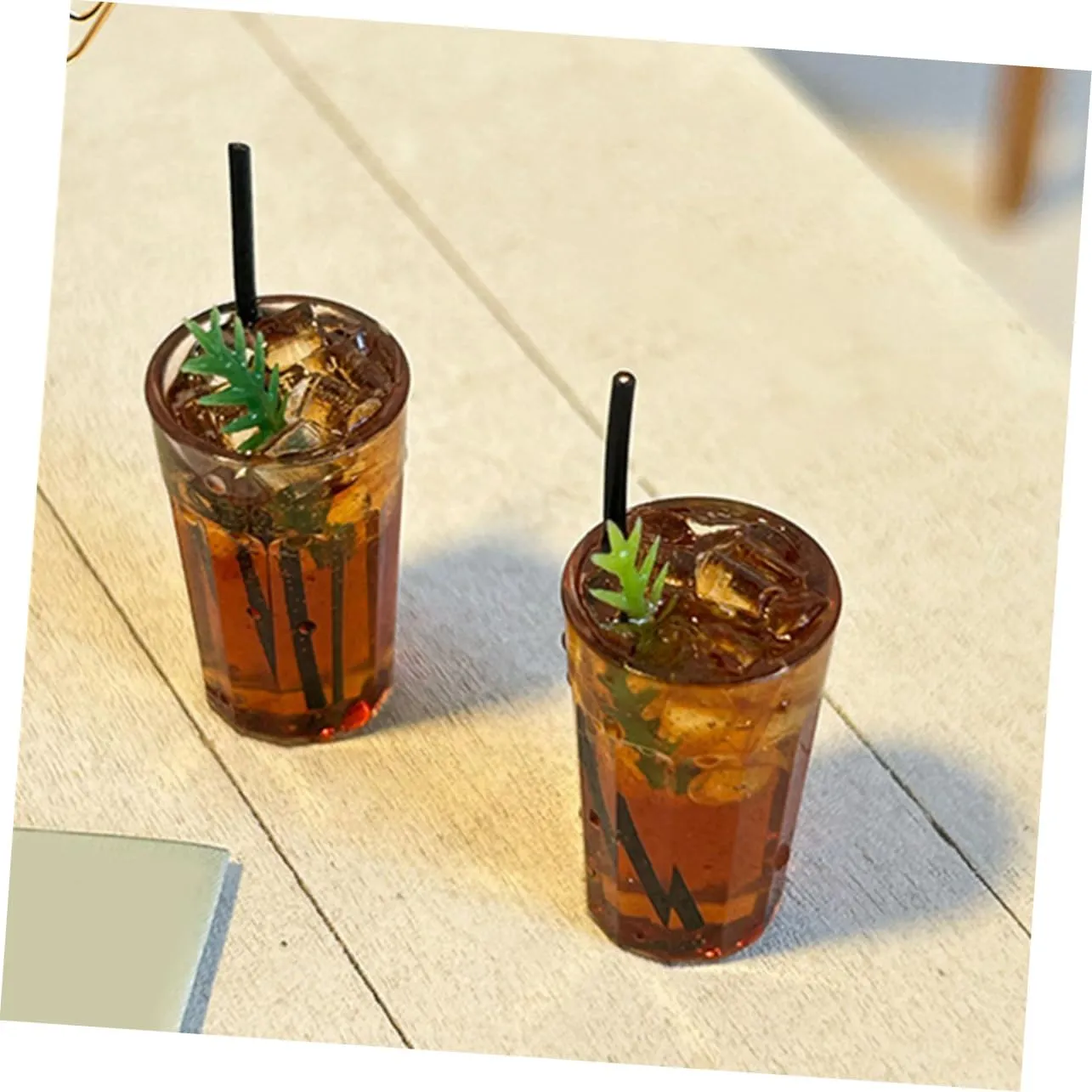 HANABASS 5sets Miniature Coffee Cup Ornaments Mini Coffee Cup Models for Dollhouse Decor for Home Decoration Play Scenes and Crafting Projects 2pcs*5