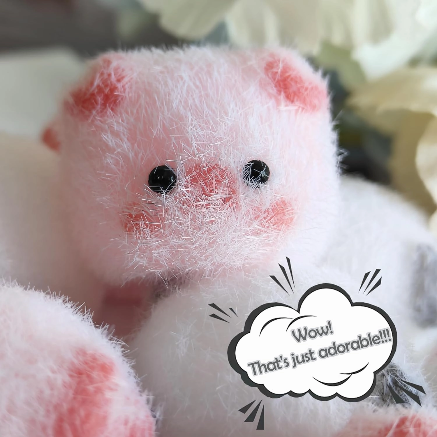Handmade Squishy Cat Paw Toys, Chick Ultra Soft Squishy Fidget Toys , Cat Paw Squeeze Toys, Stress Relieving Fur Ball OPP Packaging Gifts (Set C)