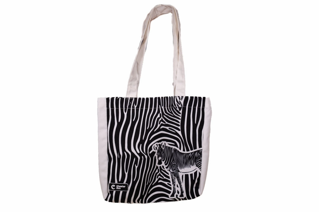 Heart of Africa Zebra Print Tote Bag