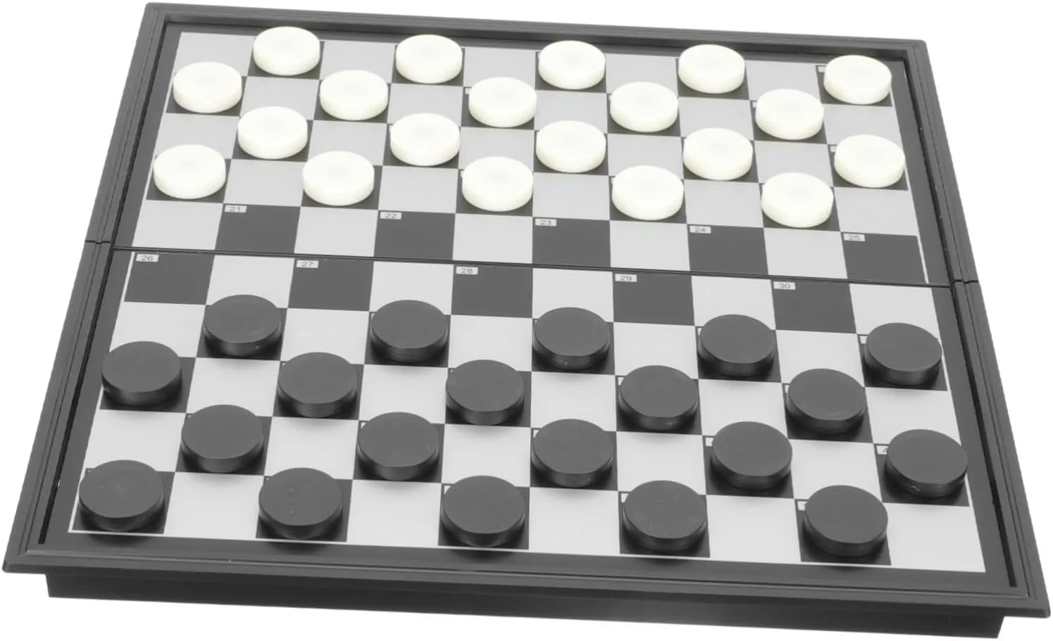 HEMOTON Checkers Chess Sets for Adults Interactive 100 Grid Mini Board Games Easy to Carry