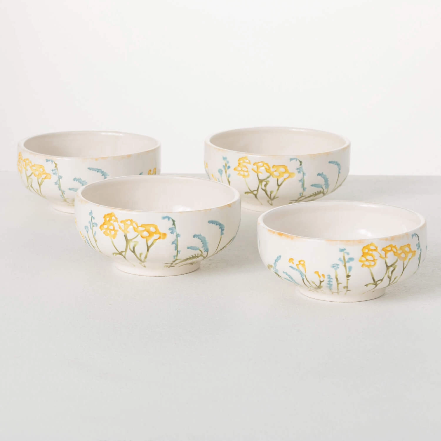 Herb Imprinted Bowl Set Of 4