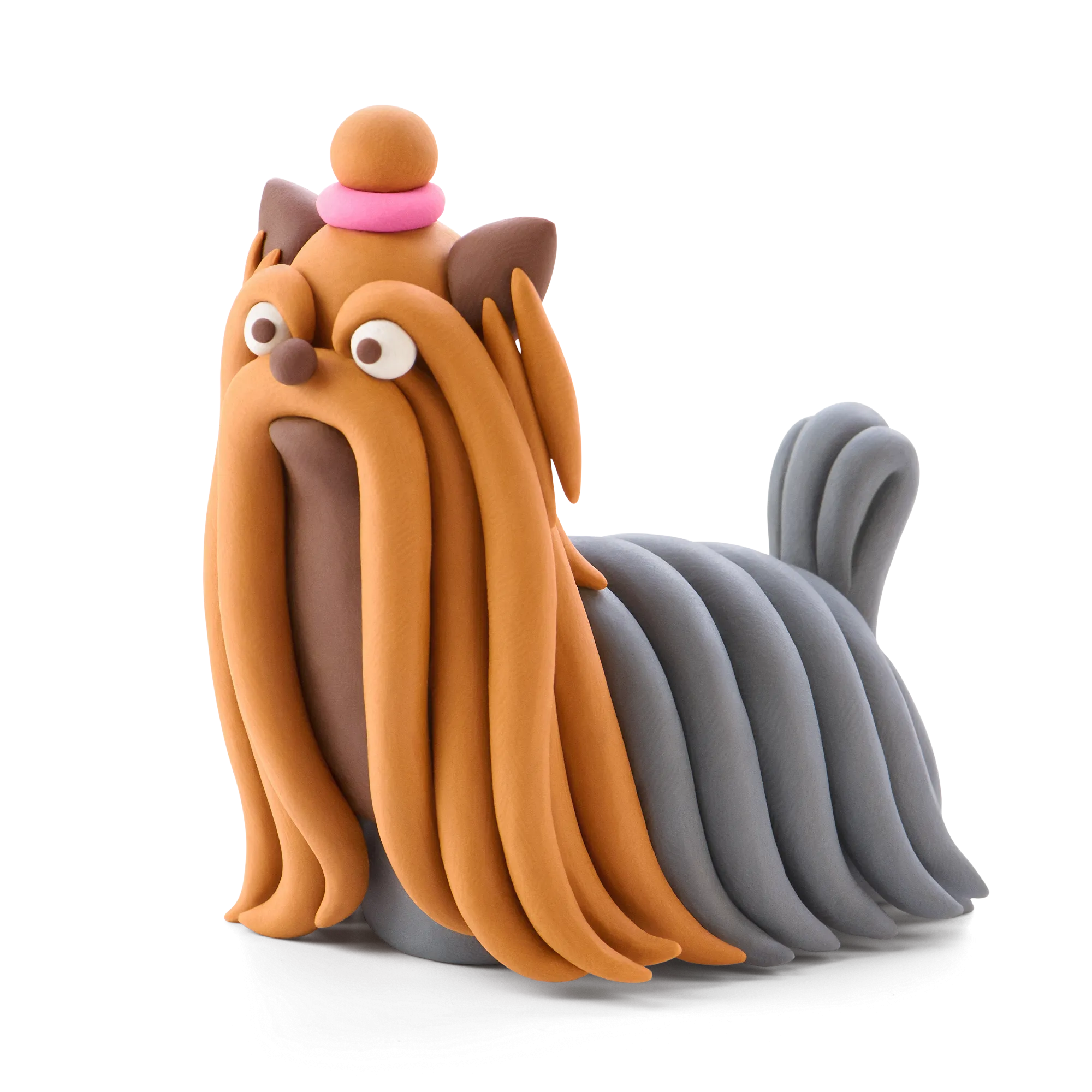 HEY CLAY, DOG STORY, YORKIE, 3 CANS, 5 COLOUR