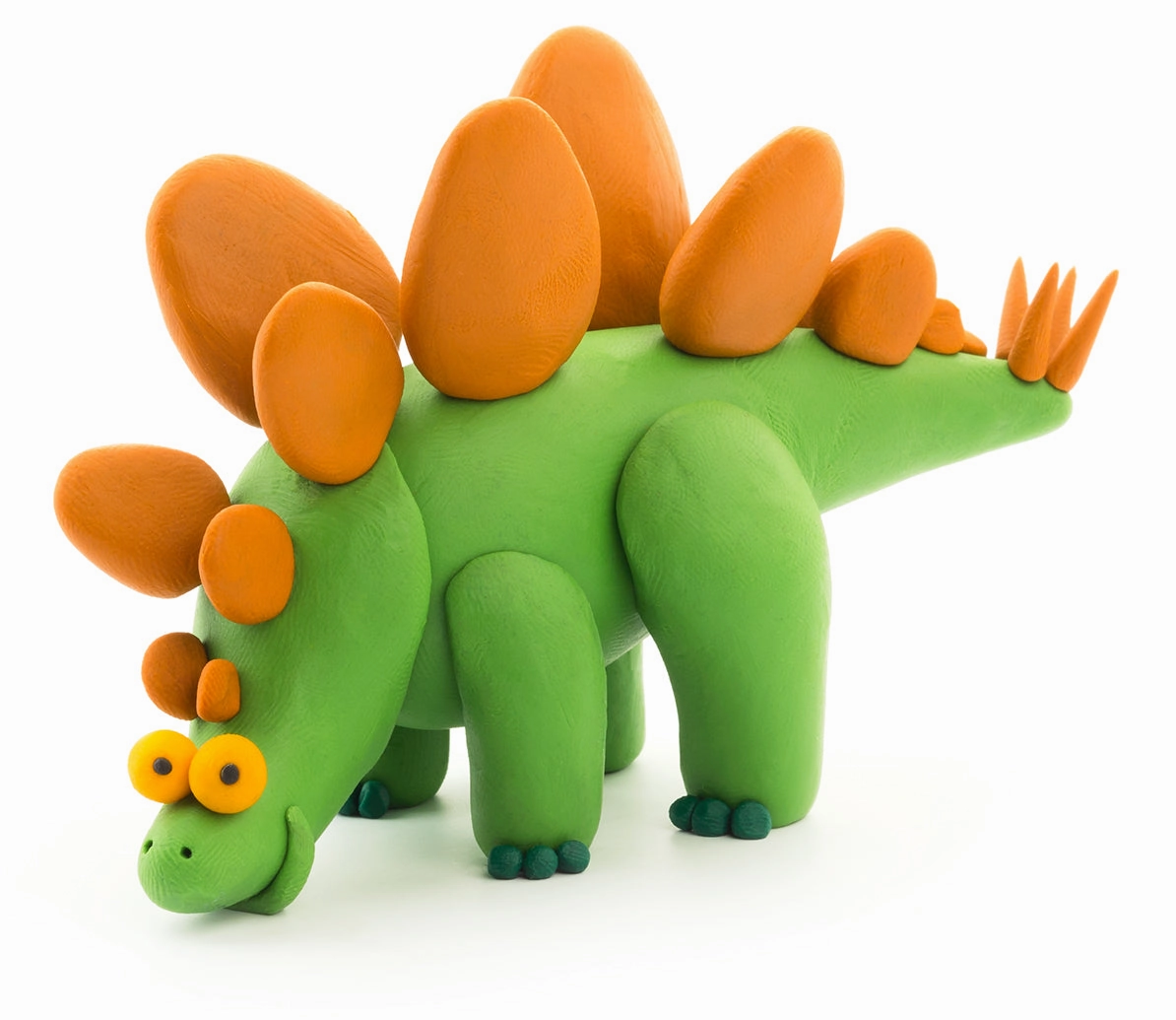 HEY CLAY - DINOS (STEGOSAURUS, PACHYCEPHALOSAURUS, BRACHIOSAURUS), 6 CANS