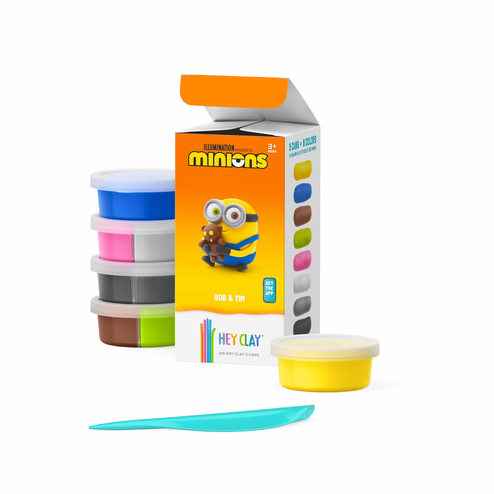HEY CLAY - MINIONS, BOB & TIM, 5 cans