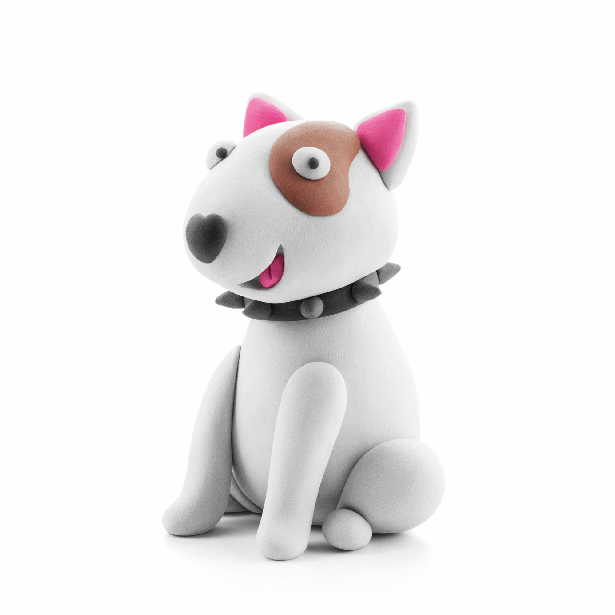 HEY CLAY, DOG STORY, BULL TERRIER, 3 CANS, 5 COLOUR