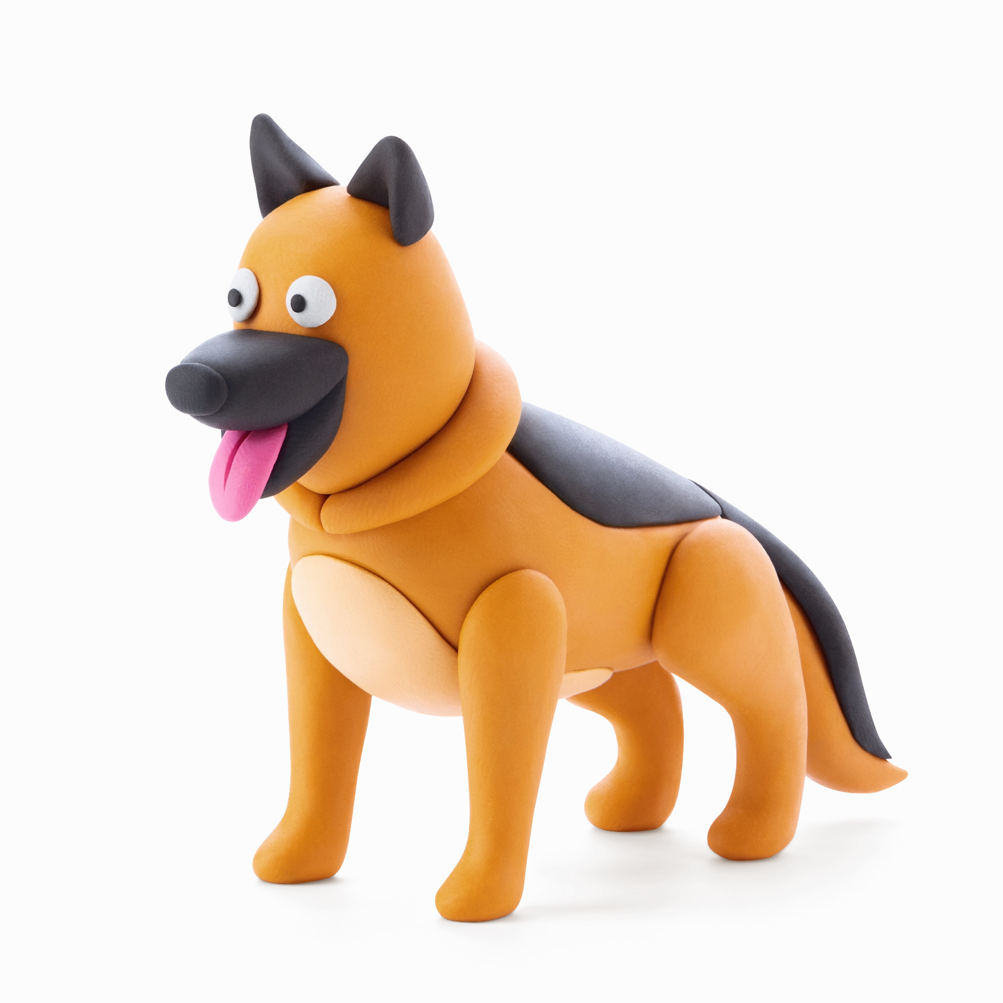 HEY CLAY, DOG STORY, SHEPHERD, 3 CANS, 5 COLOUR