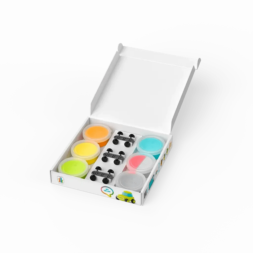 Hey Clay Eco Cars Clay Set