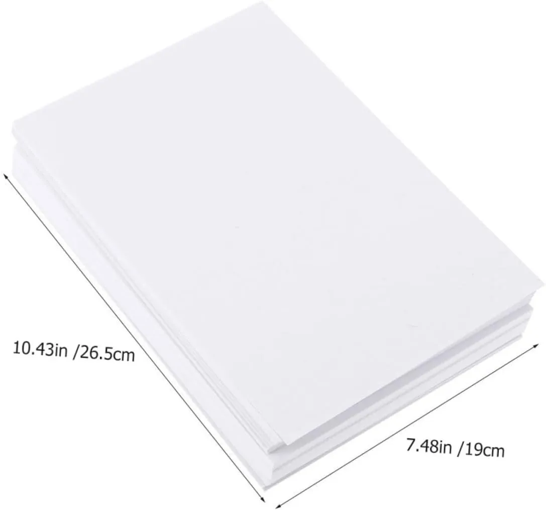 Hohopeti 100pcs Watercolor Sketch Paper Bulk Art Paper for Boys and Girls Drawing Lightweight and Portable