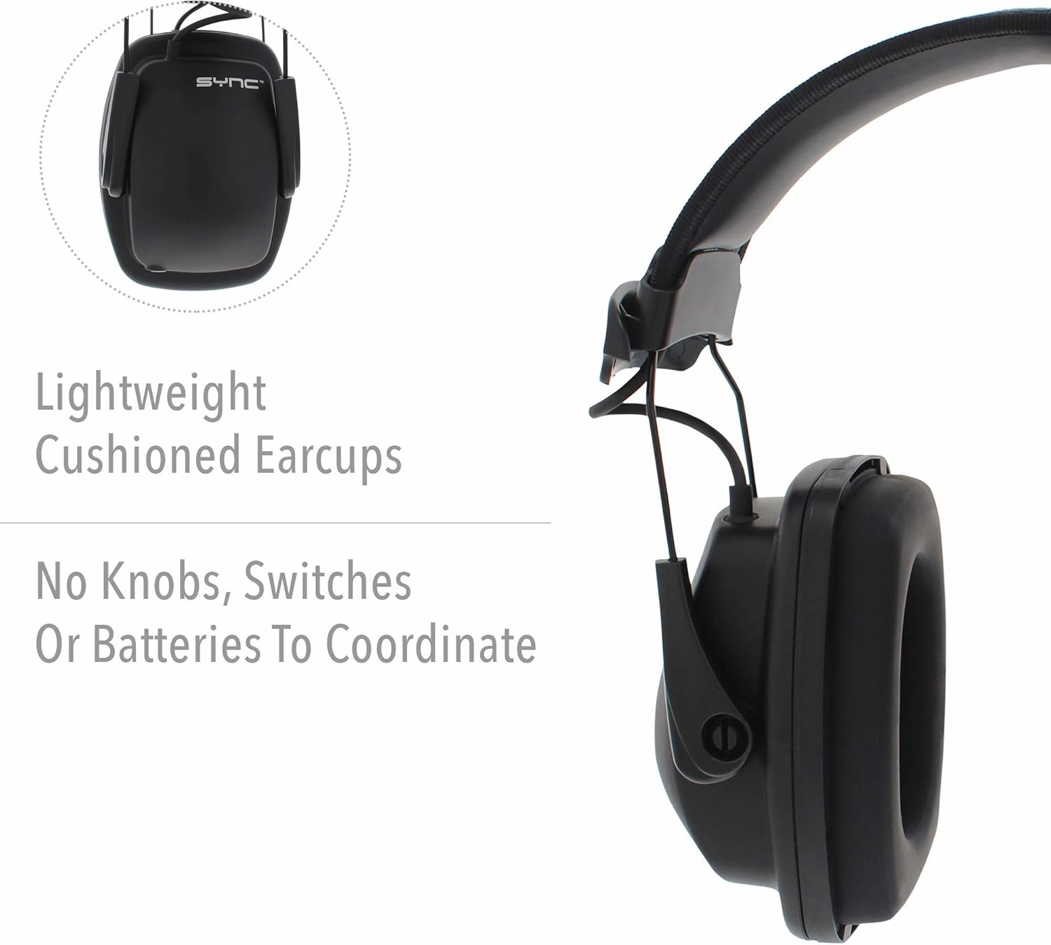 Honeywell Howard Leight by Sync Stereo MP3 Earmuff (1030110), Black