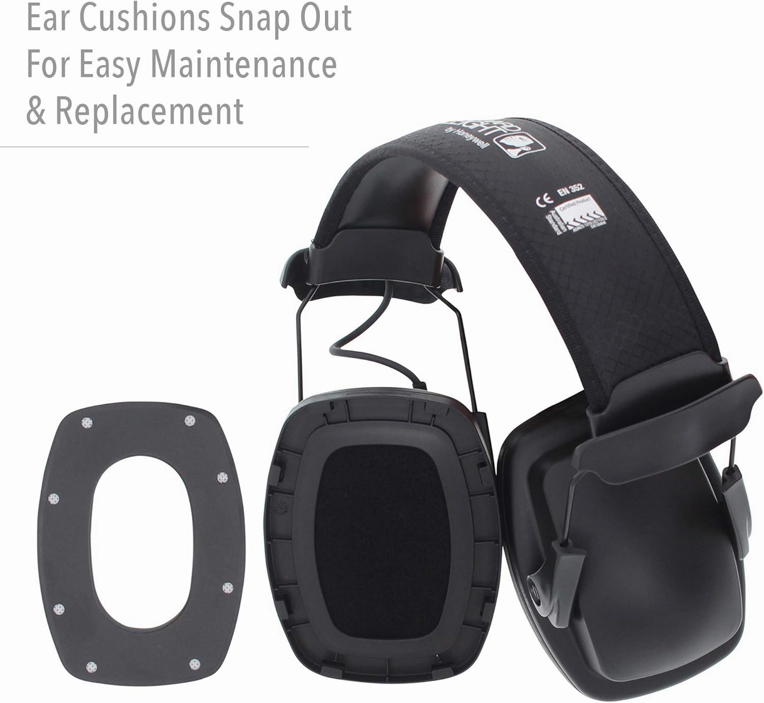 Honeywell Howard Leight by Sync Stereo MP3 Earmuff (1030110), Black