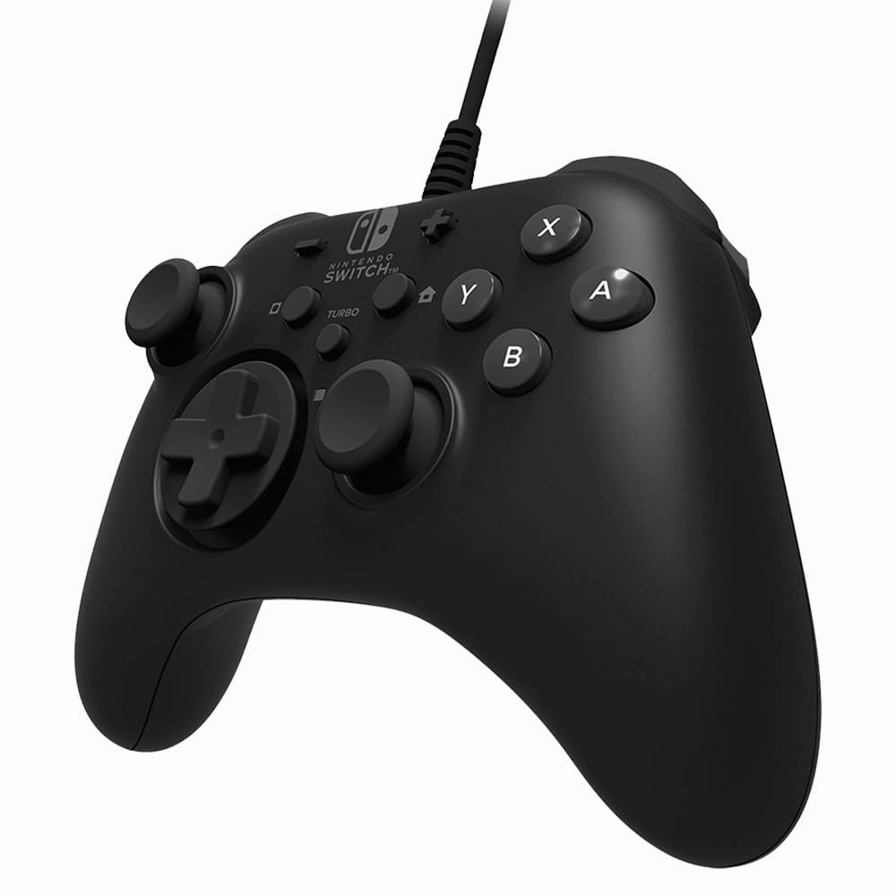 HORI HORIPAD Wired Controller for Nintendo Switch - Turbo Functions, Detachable D-pad, Precision Analog Sticks, Fast-Action Shoulder Buttons