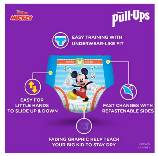 Huggies Pull-Ups Boys Training Pants;  Size 4T - 5T;  74 Count