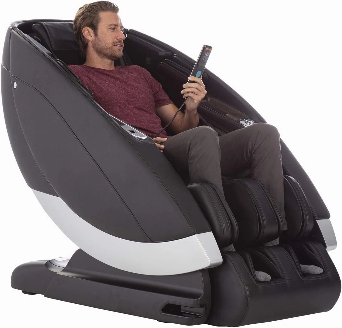 Human Touch Super Novo Zero Gravity Massage Chair - Virtual Therapist w/ Alexa, Cloud Touch Acupressure - 3D & 4D Full Body Massage, Stretch & Deep Tissue for Recovery - 38 Wellness Programs, Gray
