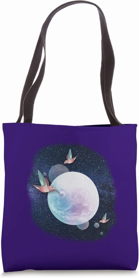 Hummingbirds Drawing Nectar From the Universe Tote Bag