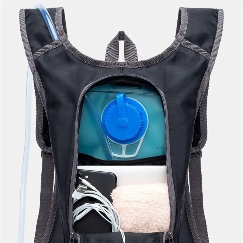 Hydration Pack - Lightweight Running Hydration Backpack For Men Women Hydration Backpack With Storage For Cycling, Hiking, Running, Climbing,Camping, Biking 2L Hydration Bladder Included(AL3601Black)