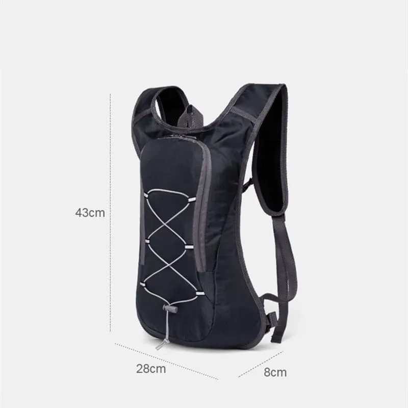 Hydration Pack - Lightweight Running Hydration Backpack For Men Women Hydration Backpack With Storage For Cycling, Hiking, Running, Climbing,Camping, Biking 2L Hydration Bladder Included(AL3601Black)