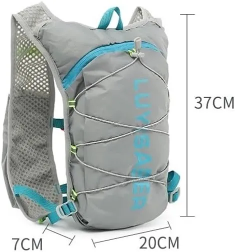 Hydration Pack - Lightweight Running Hydration Backpack for Men Women Hydration Backpack with Storage for Cycling, Hiking, Running, Climbing,Camping, Biking(Gray)
