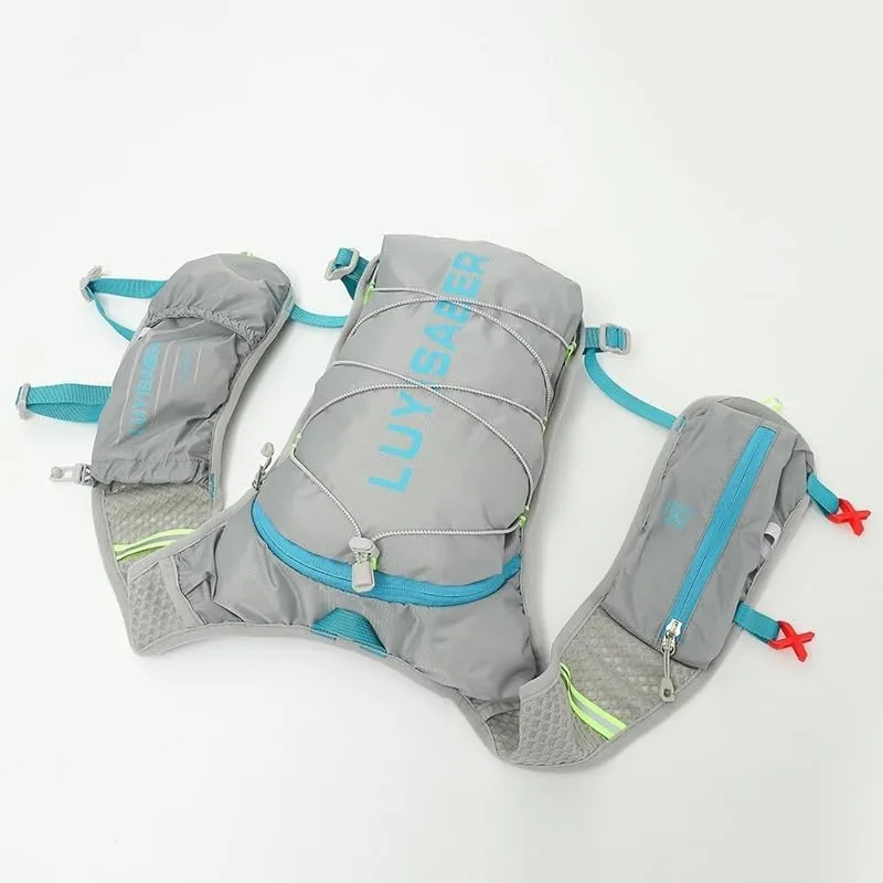 Hydration Pack - Lightweight Running Hydration Backpack for Men Women Hydration Backpack with Storage for Cycling, Hiking, Running, Climbing,Camping, Biking(Gray)