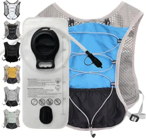 Hydration Running Vest Ultra-Lightweight for Women Men [2025 Upgraded], Breathable All-Weather Water Vest Hiking Backpack, Adjustable Water Backpack for Hiking, Cycling, Trail Marathon Race