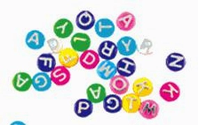 Hygloss Products ABC Beads & Charms, 300 Beads