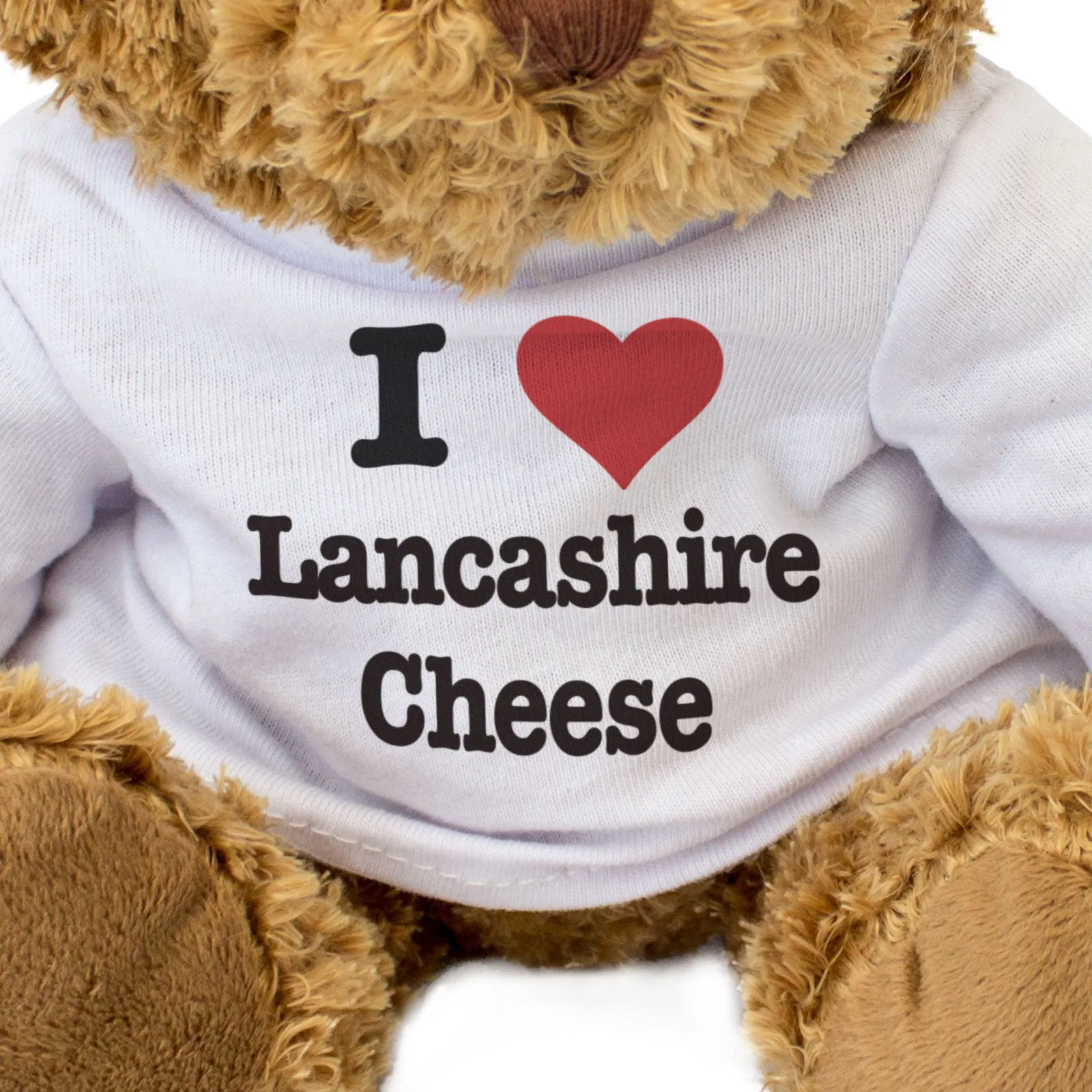 I LOVE LANCASHIRE CHEESE - Teddy Bear - Cute Cuddly Soft Adorable - Gift Present
