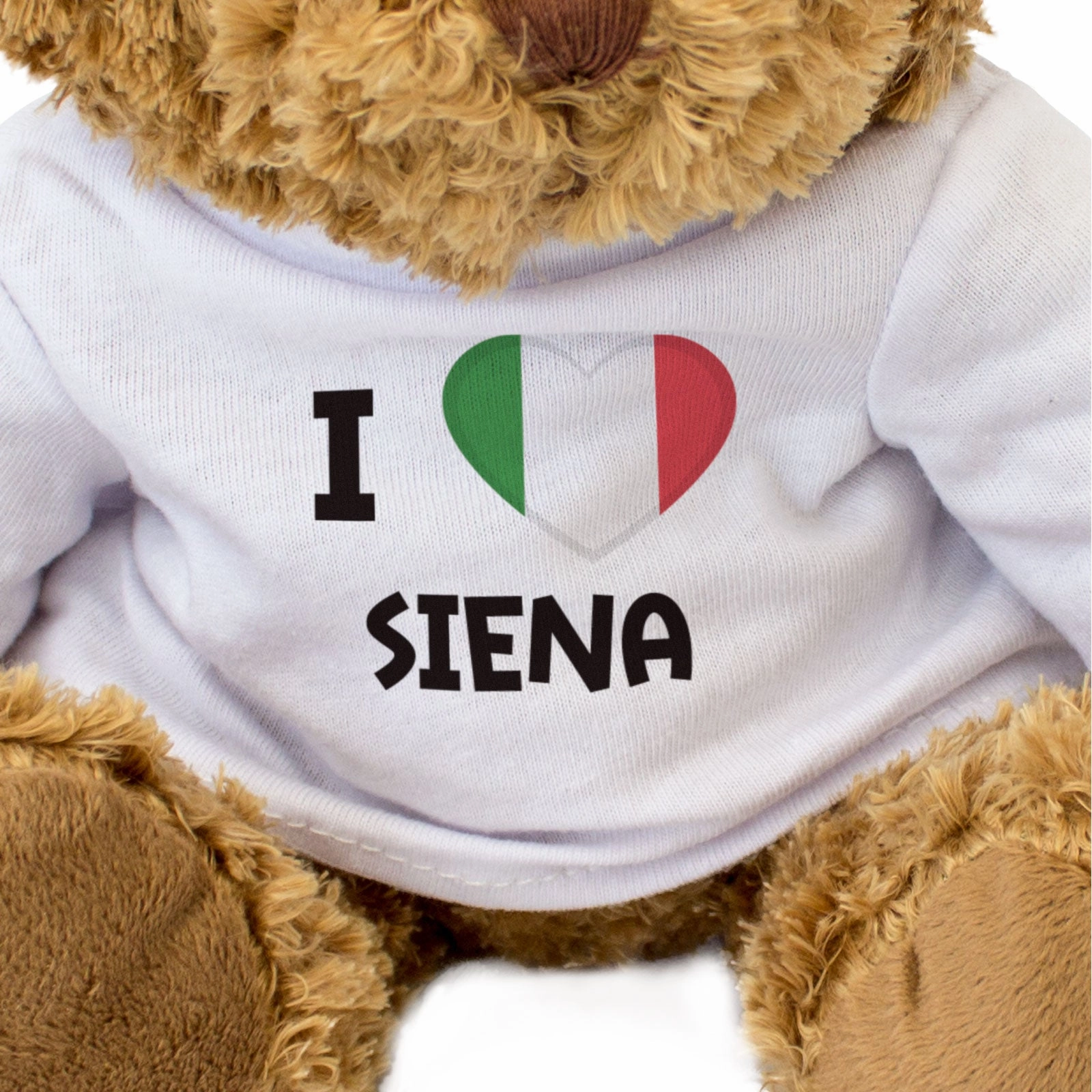 I LOVE SIENA (ITALY FLAG) - Teddy Bear - Cute Cuddly Soft - Gift Present