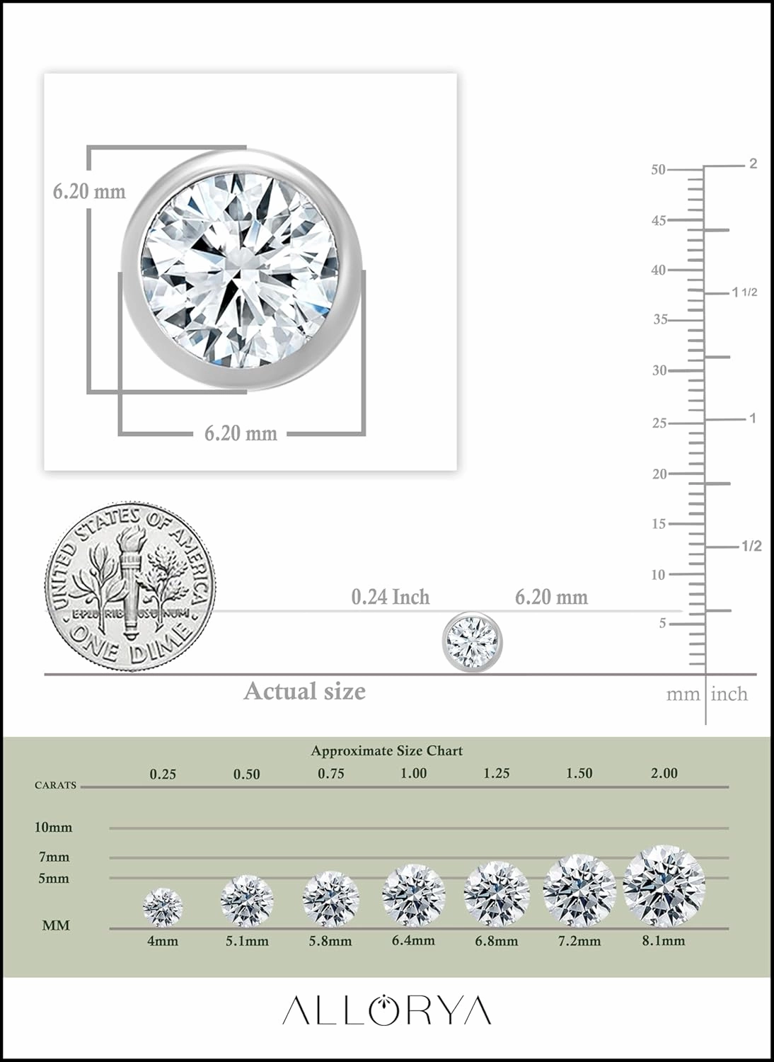IGI Certified 1.00 Carat (ctw) Round Lab Grown White Diamond Basket Bezel Set Stud Earrings for Women in 14K Solid Gold